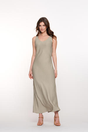 maxi jurk bruin