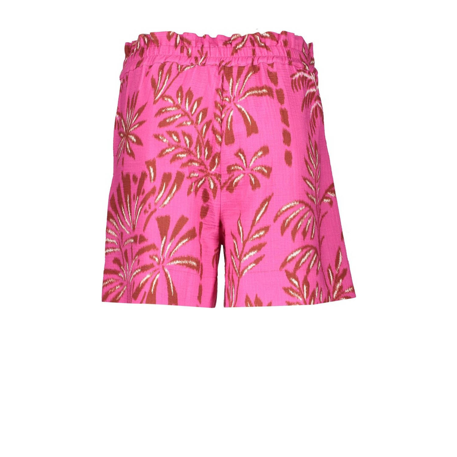 Geisha straight high waist casual short fuchsia