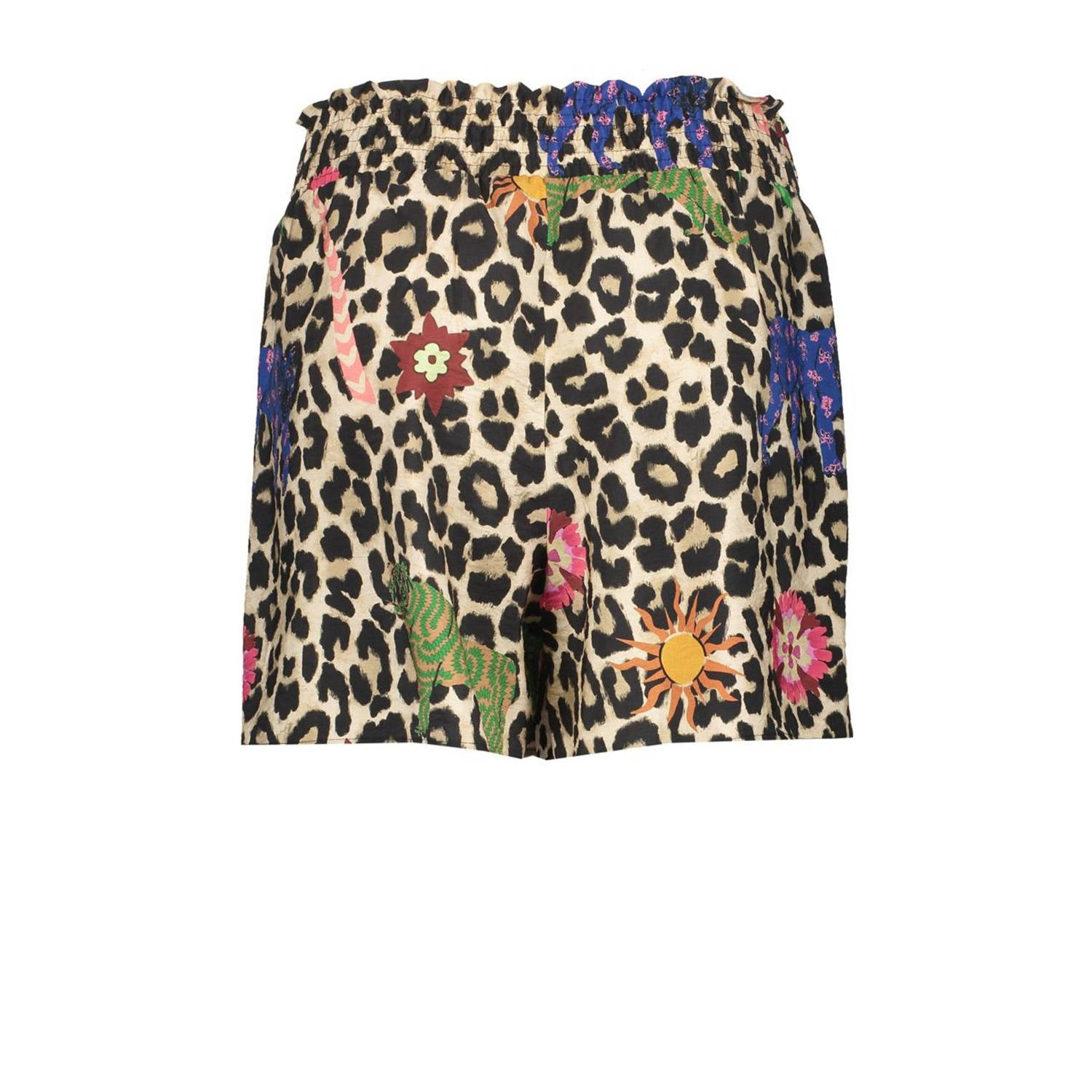Geisha straight high waist casual short beige