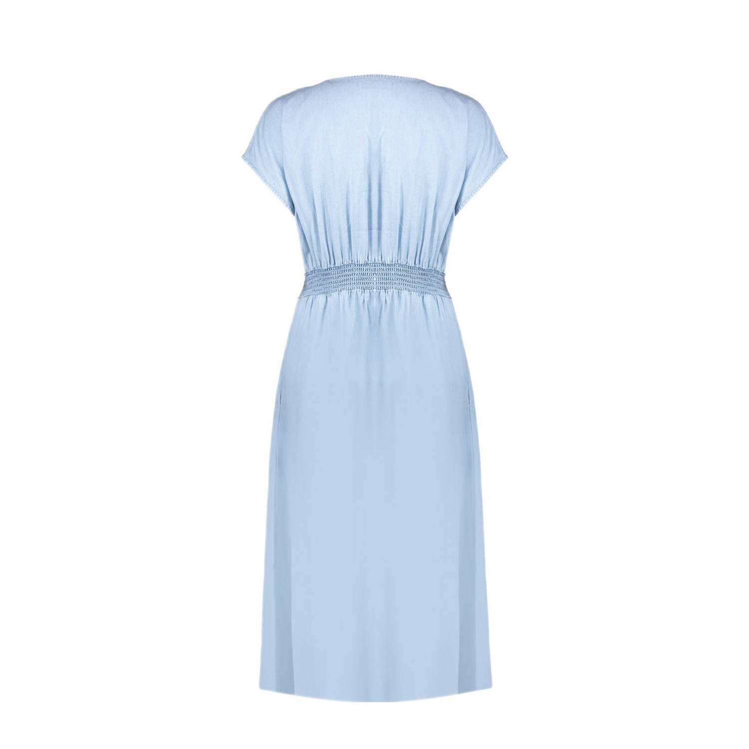 Geisha zomerjurk light blue denim