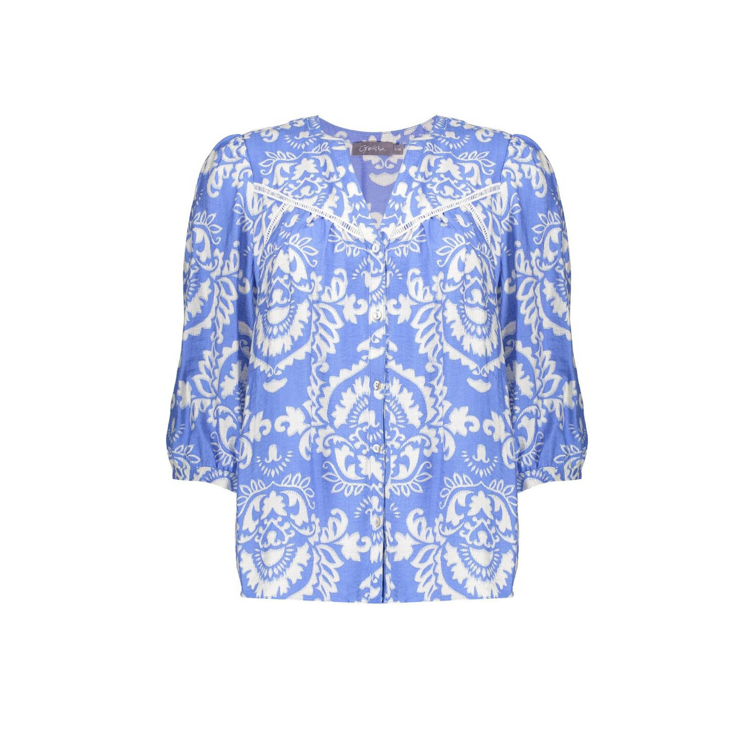 Geisha blouse blauw