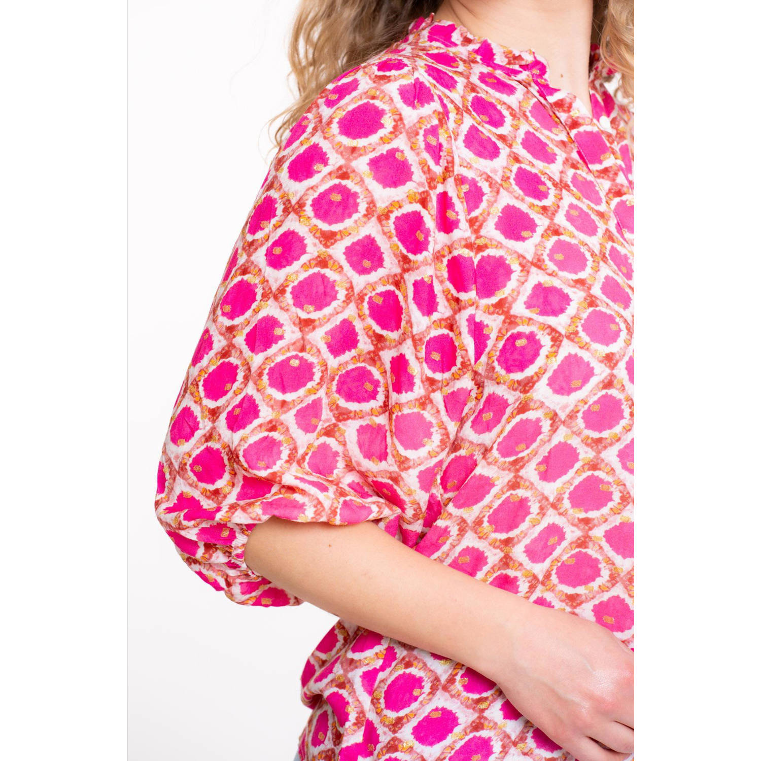 Geisha blouse fuchsia
