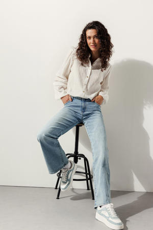 flared jeans light blue denim