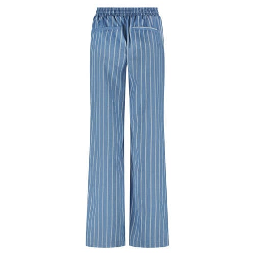 Tramontana wide leg regular waist broek lichtblauw afbeelding