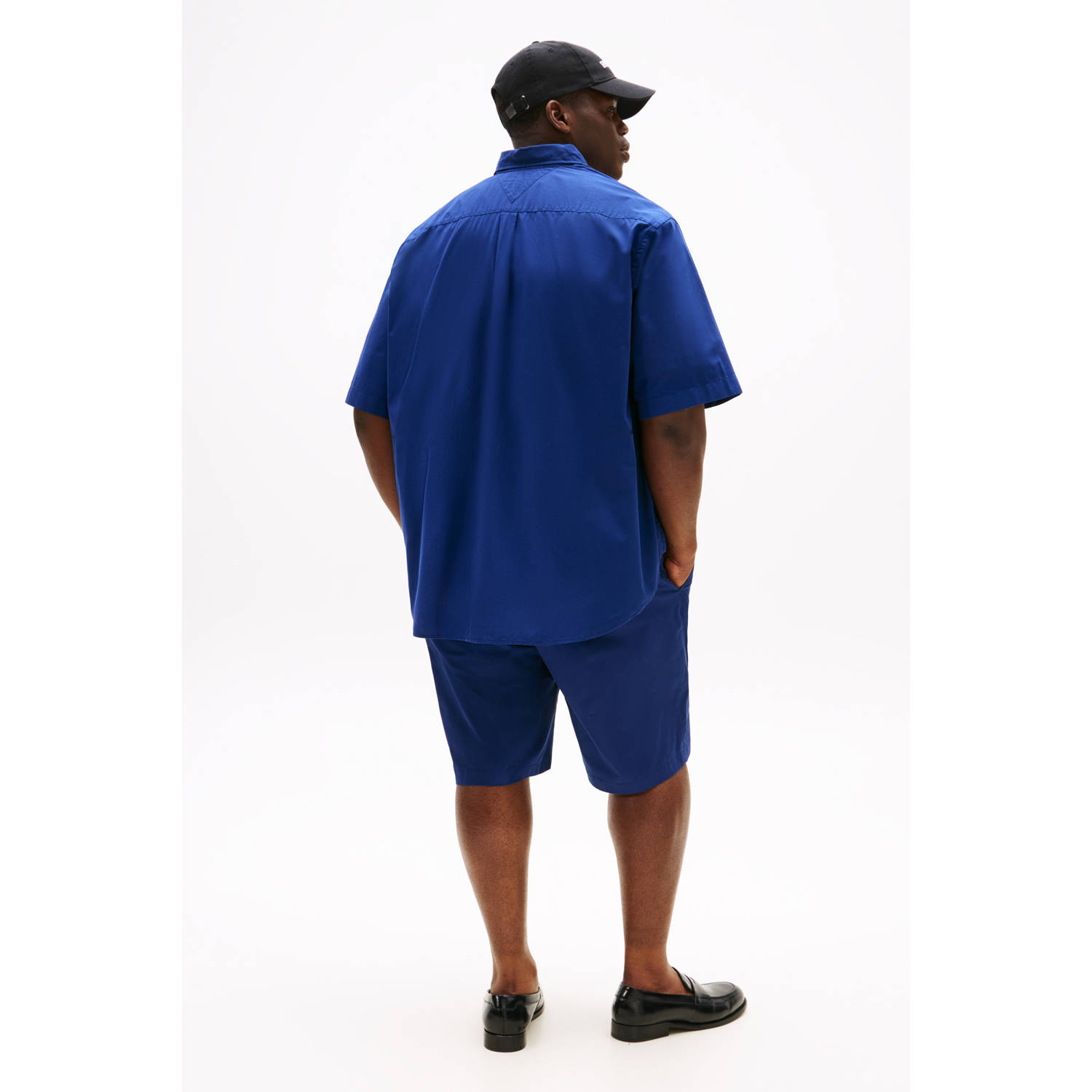 Tommy Hilfiger Big & Tall casual overhemd donkerblauw