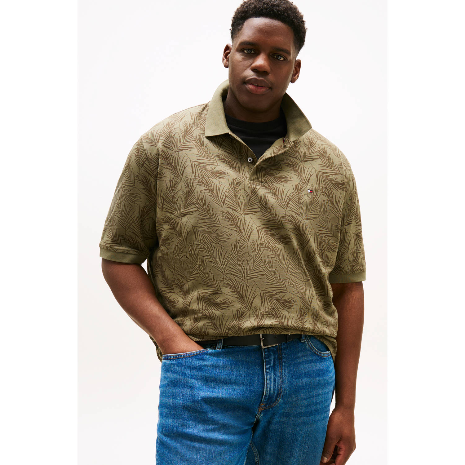 Tommy Hilfiger Big & Tall regular polo groen