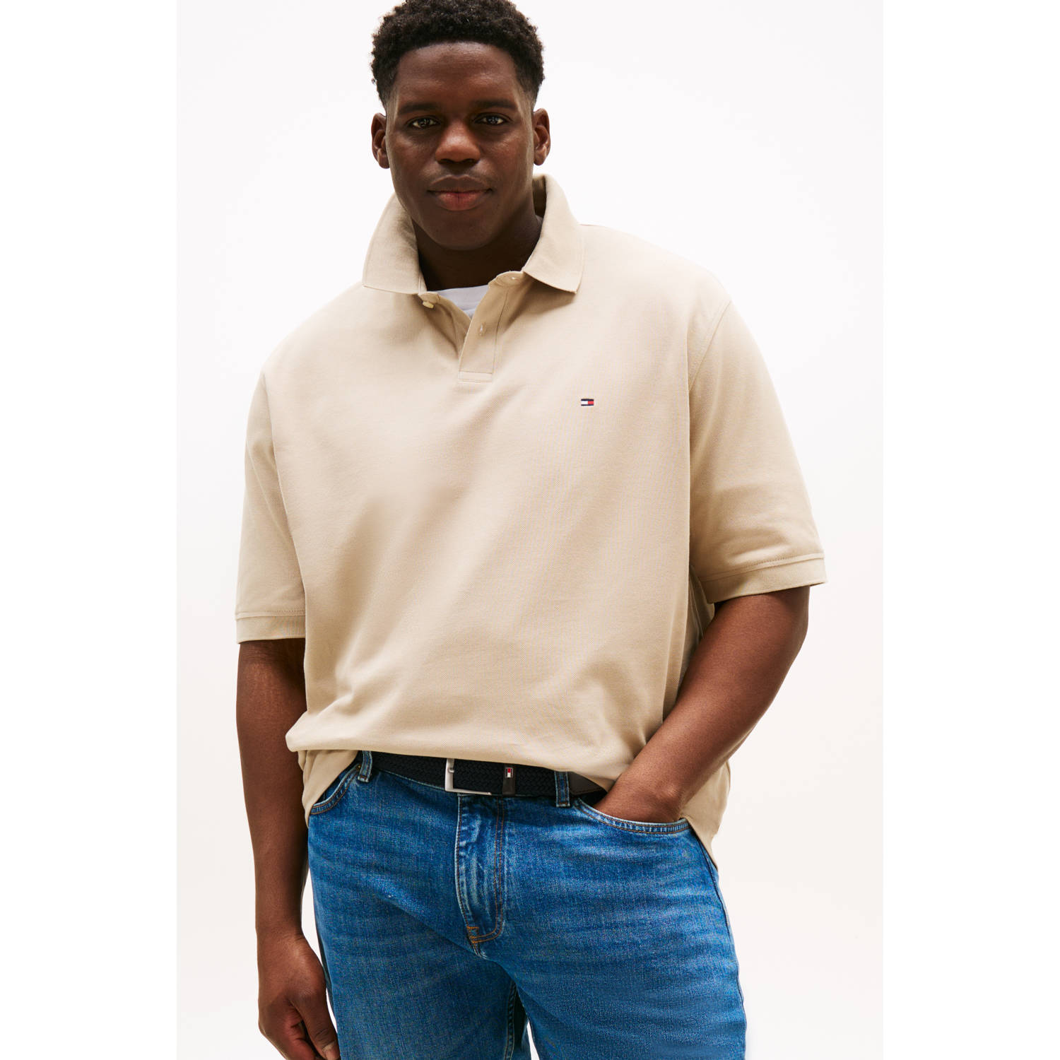 Tommy Hilfiger Big & Tall regular polo beige