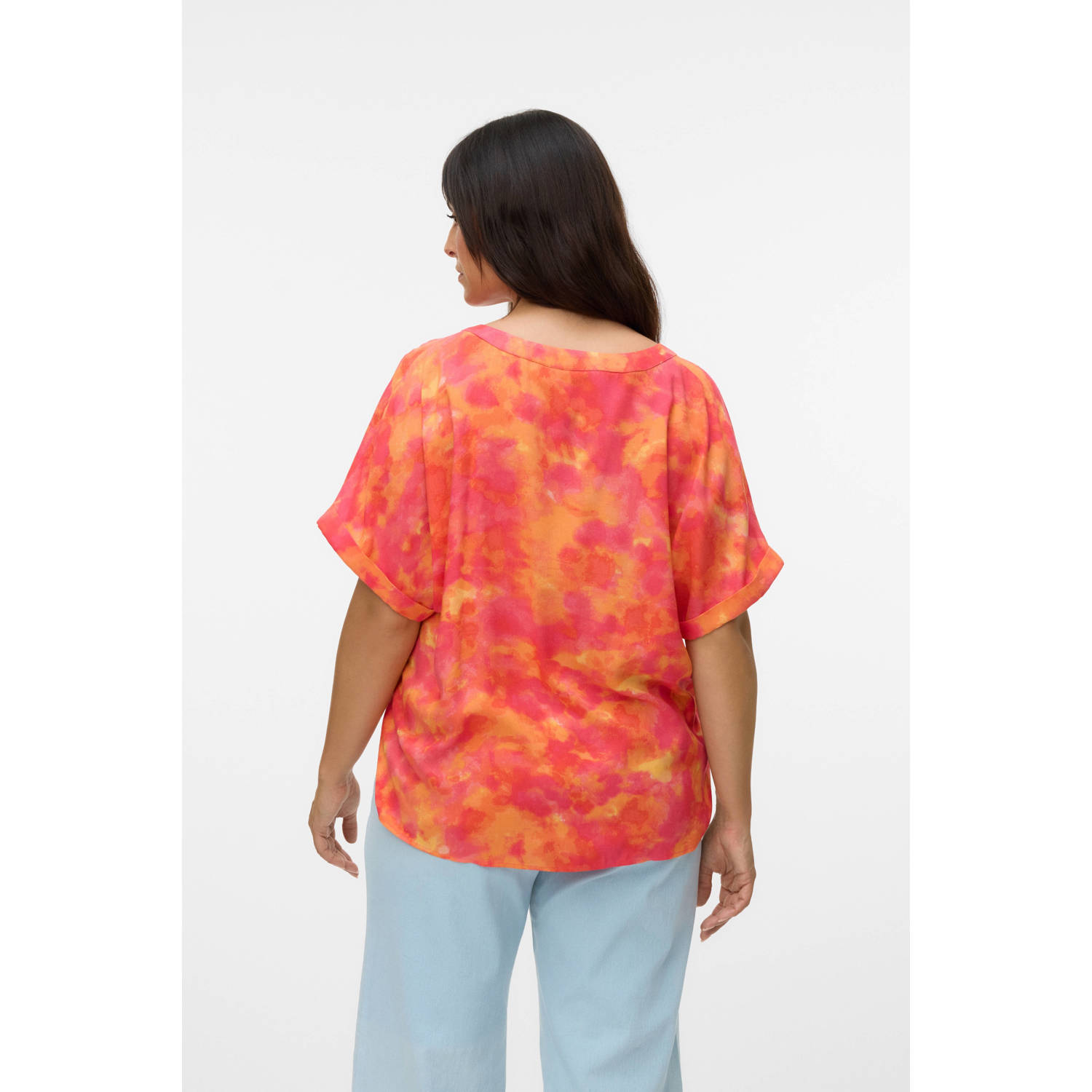 VERO MODA CURVE blousetop oranje