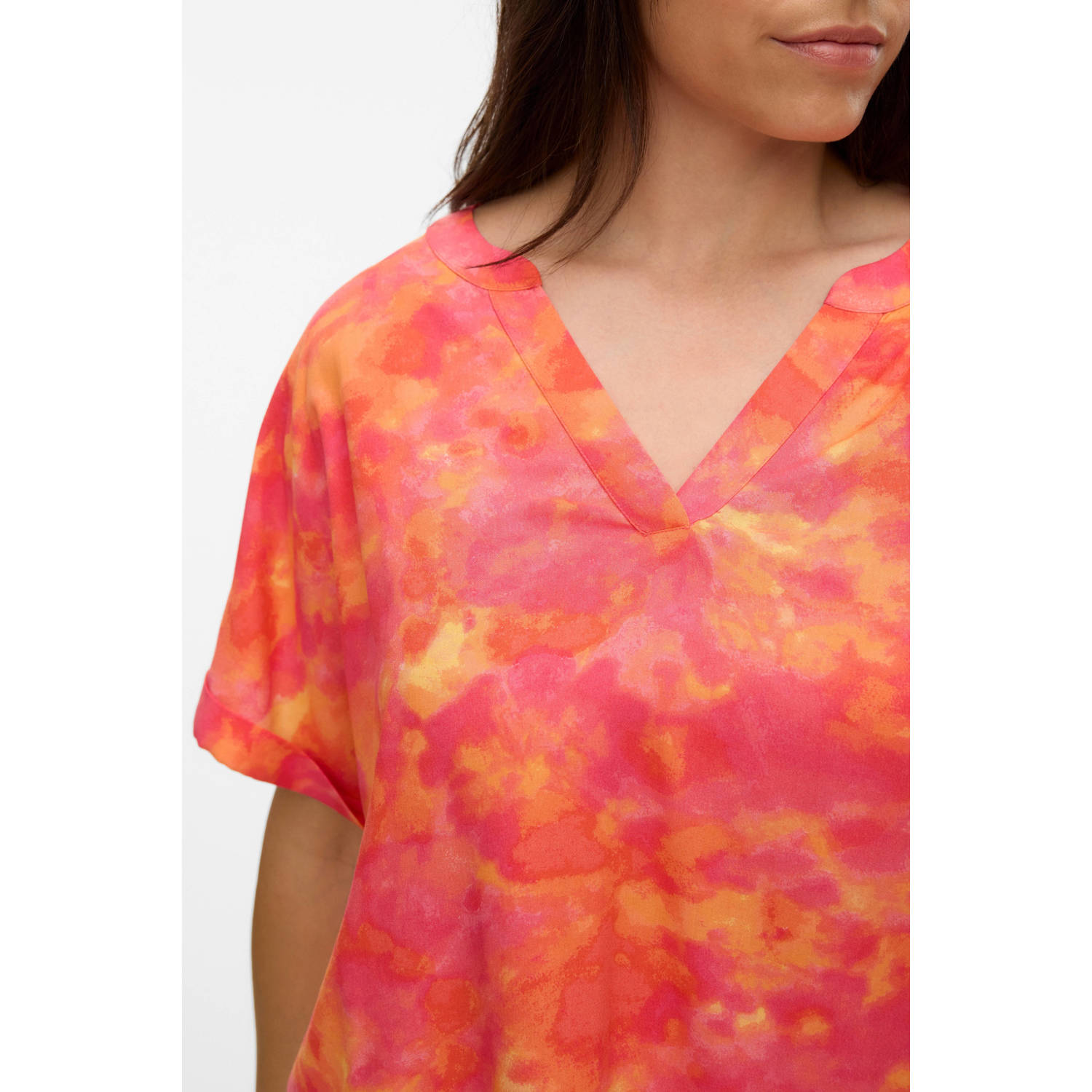 VERO MODA CURVE blousetop oranje
