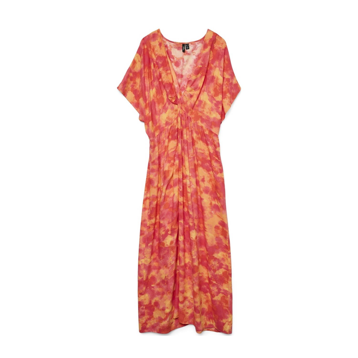 VERO MODA CURVE maxi jurk oranje