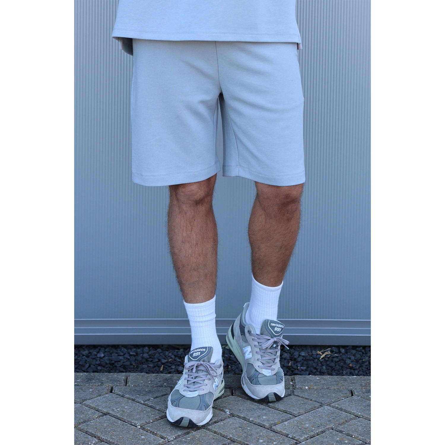 Kultivate loose sweatshort grijs