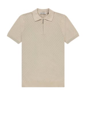 regular polo gebreid beige