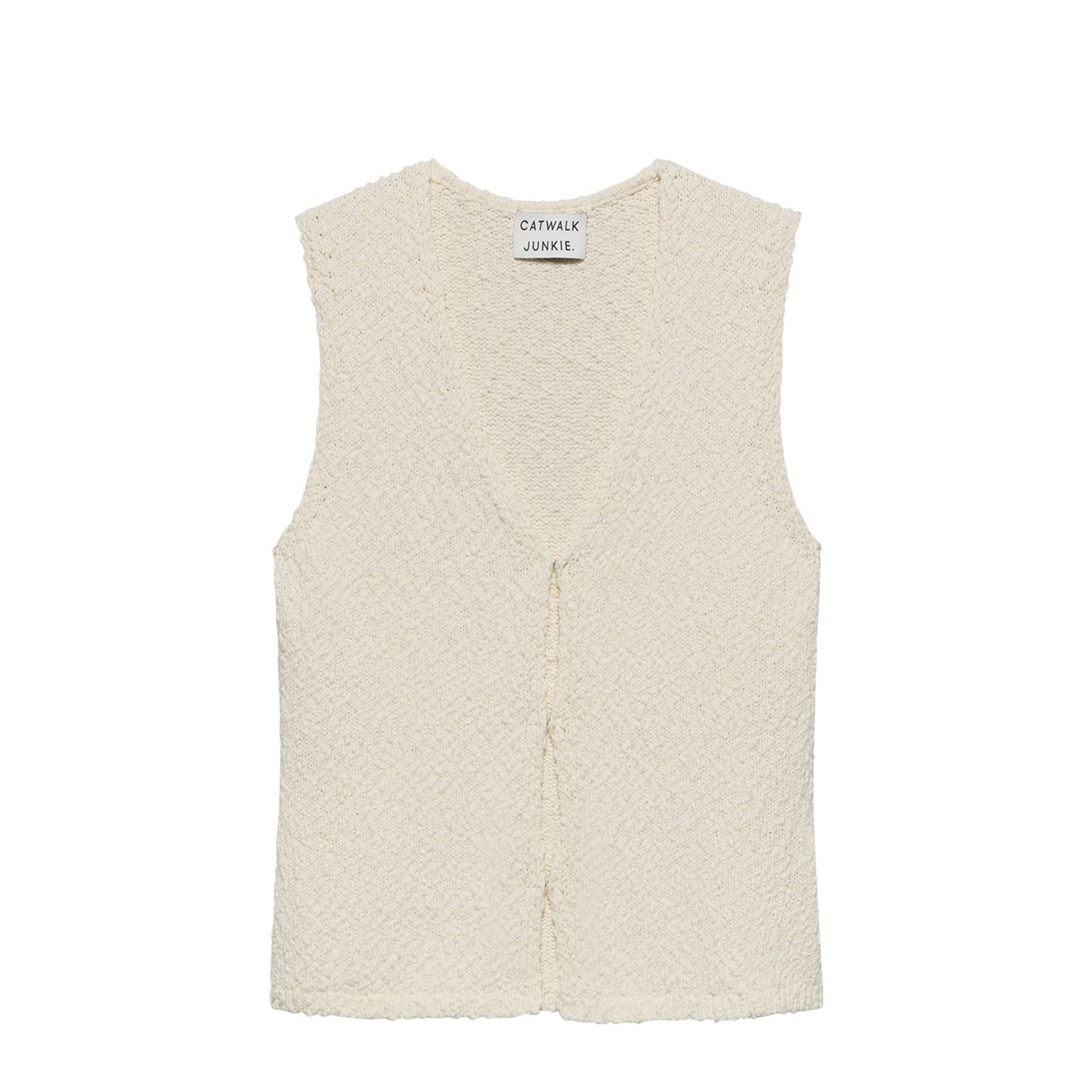 Catwalk Junkie top ecru gebreid