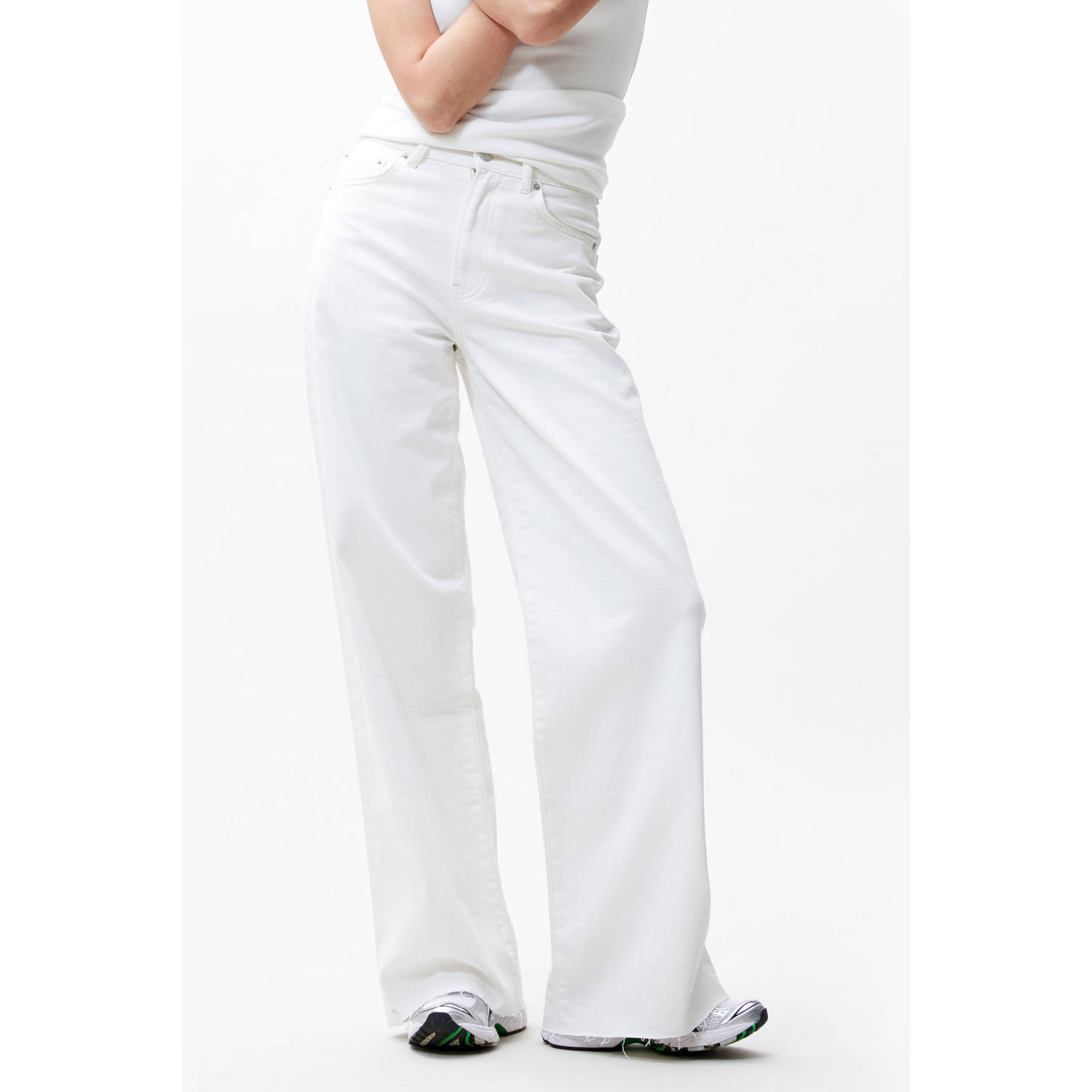 CATWALK JUNKIE Dames Jeans Loose Fit Jeans Wit