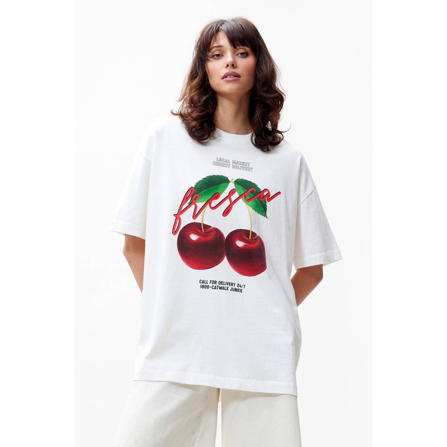 Catwalk Junkie T-shirt wit