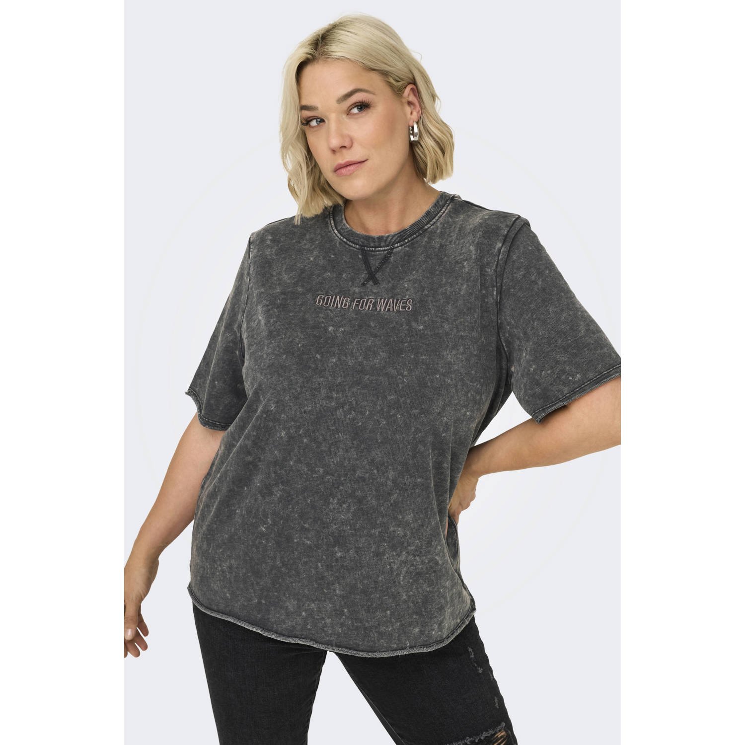 ONLY CARMAKOMA T-shirt antraciet