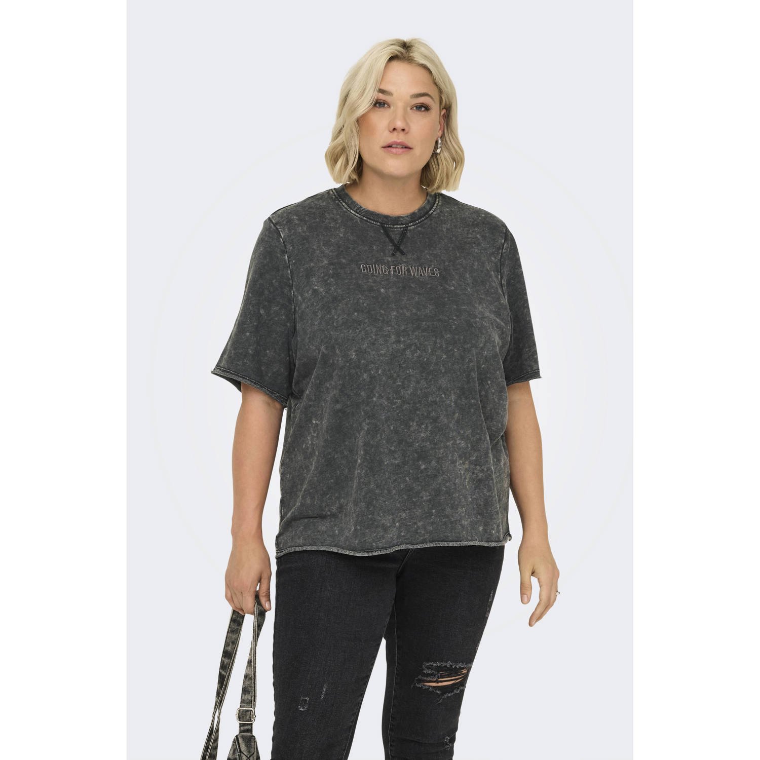 ONLY CARMAKOMA T-shirt antraciet