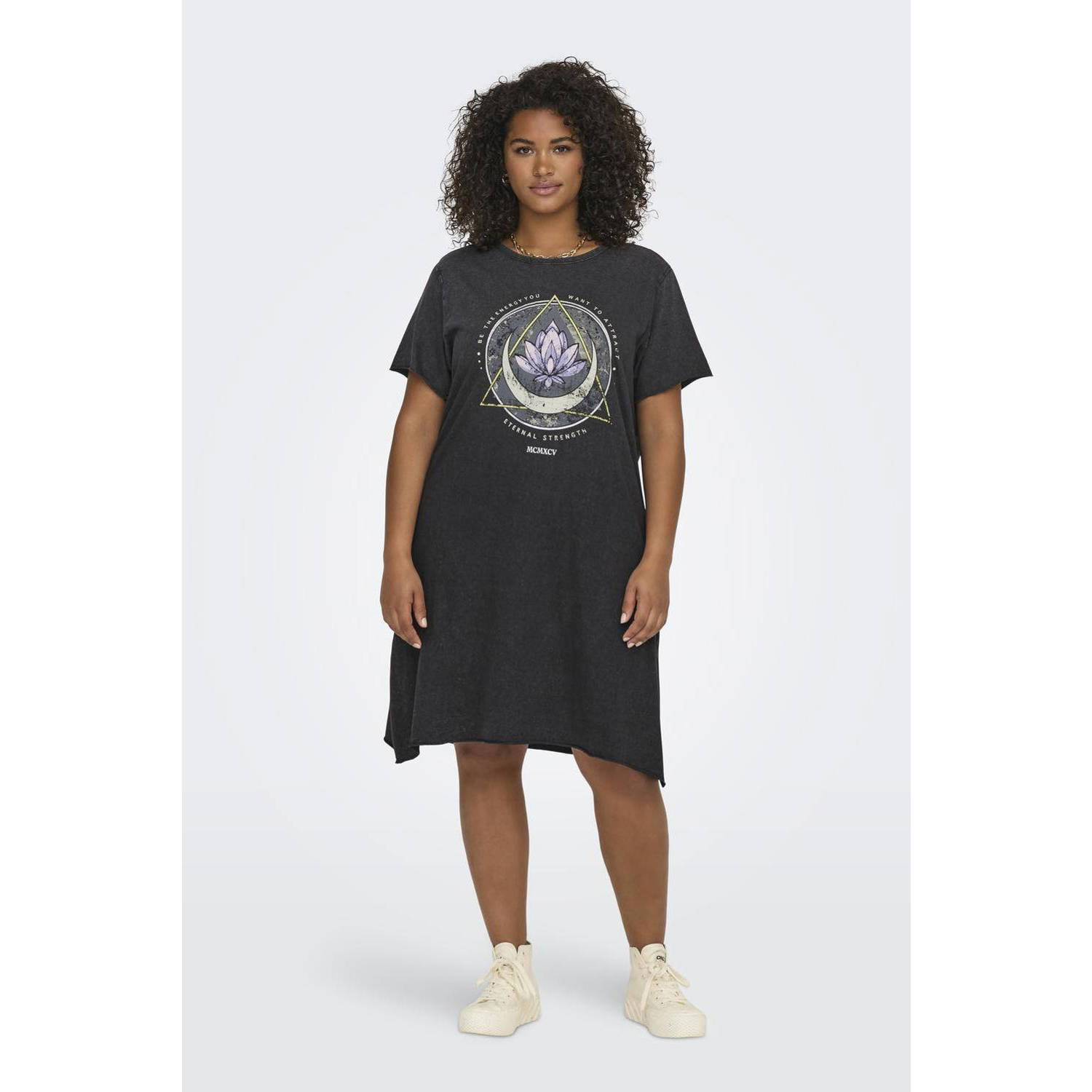 ONLY CARMAKOMA jurk zwart
