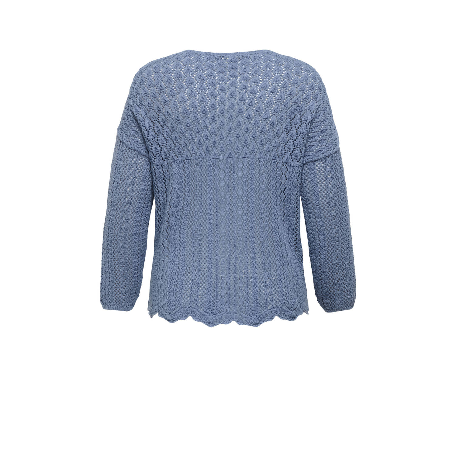 ONLY CARMAKOMA gebreid vest blauw