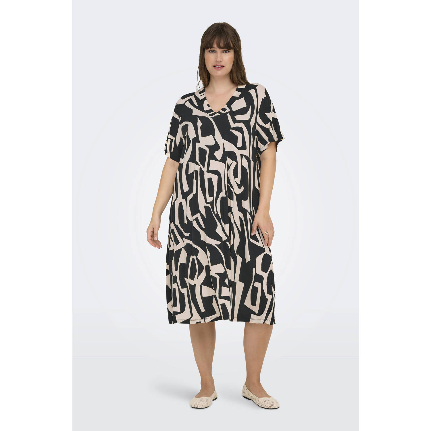 ONLY CARMAKOMA zomerjurk zwart