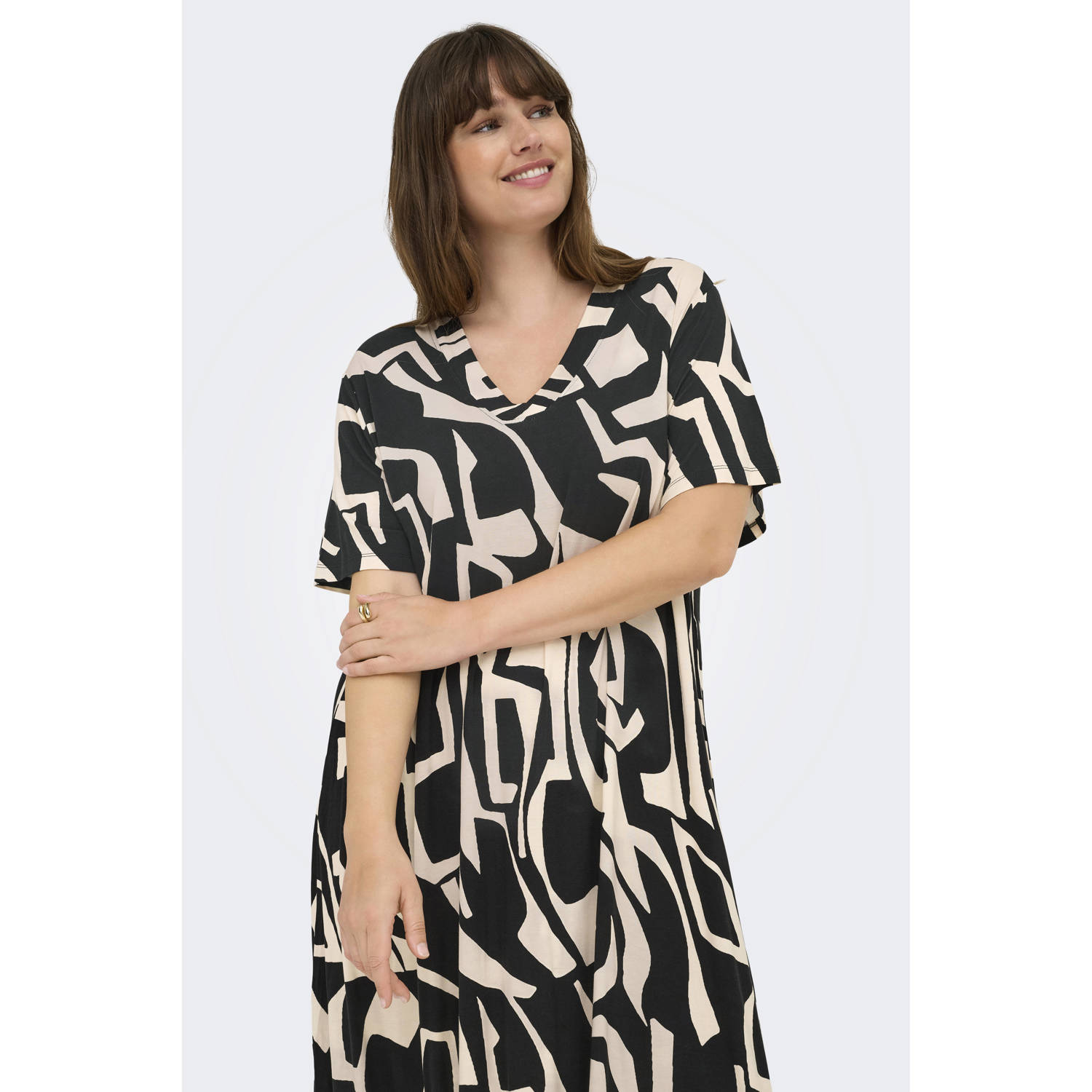 ONLY CARMAKOMA zomerjurk zwart
