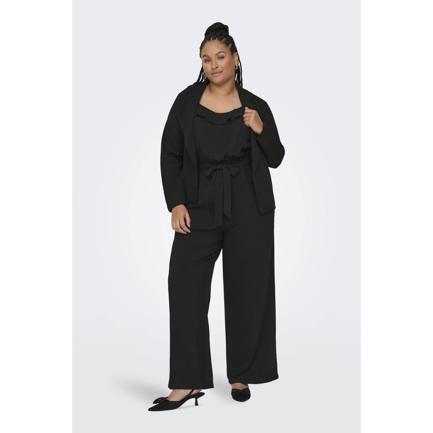 ONLY CARMAKOMA jumpsuit zwart
