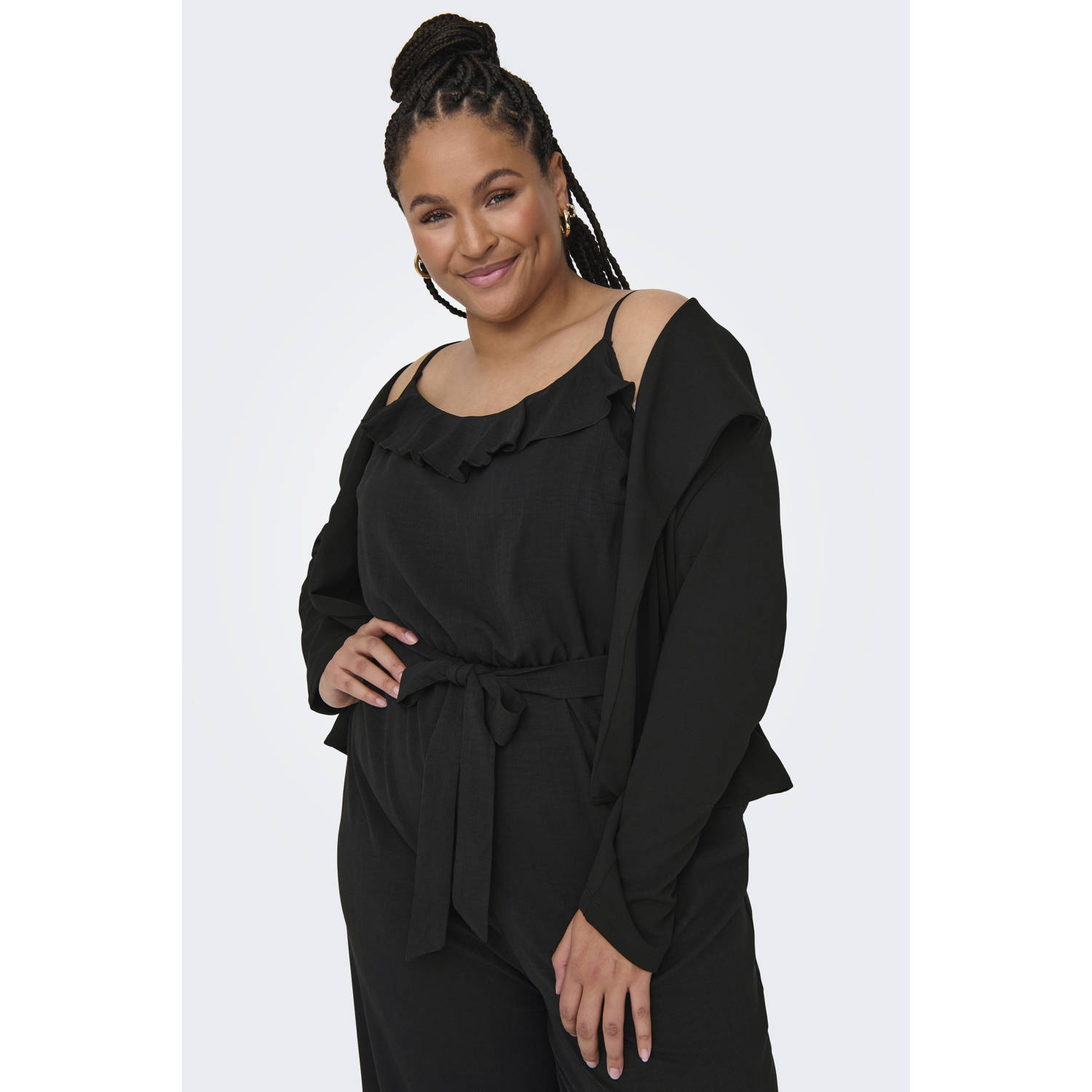 ONLY CARMAKOMA jumpsuit zwart