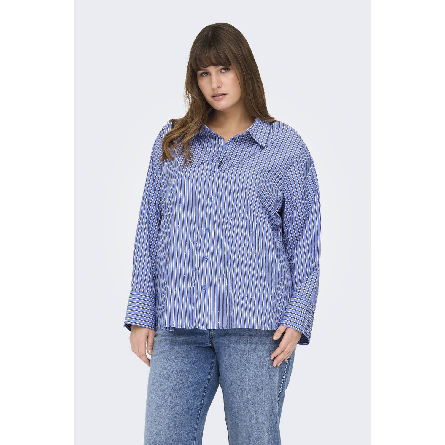 ONLY CARMAKOMA blouse blauw