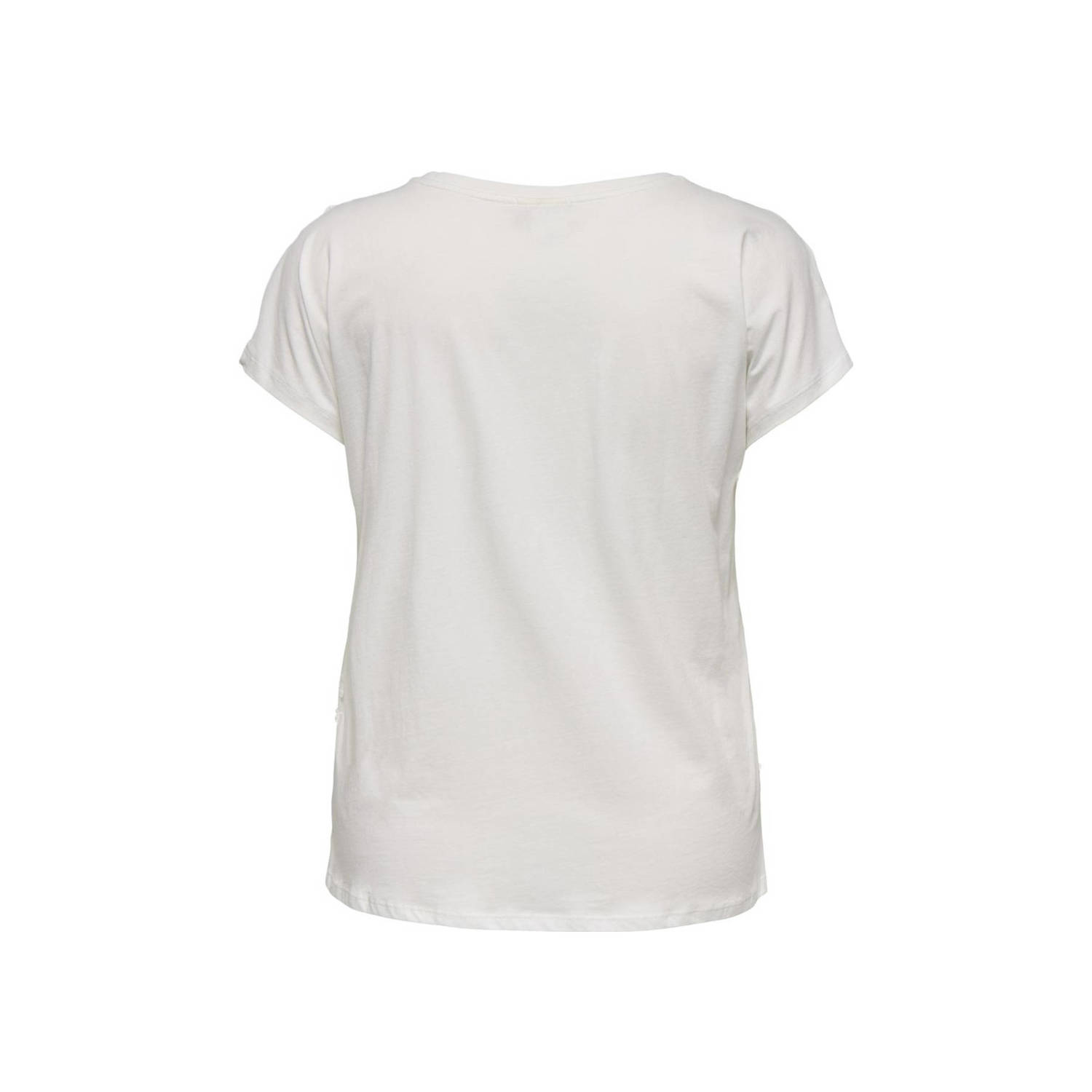 ONLY CARMAKOMA T-shirt wit broderie
