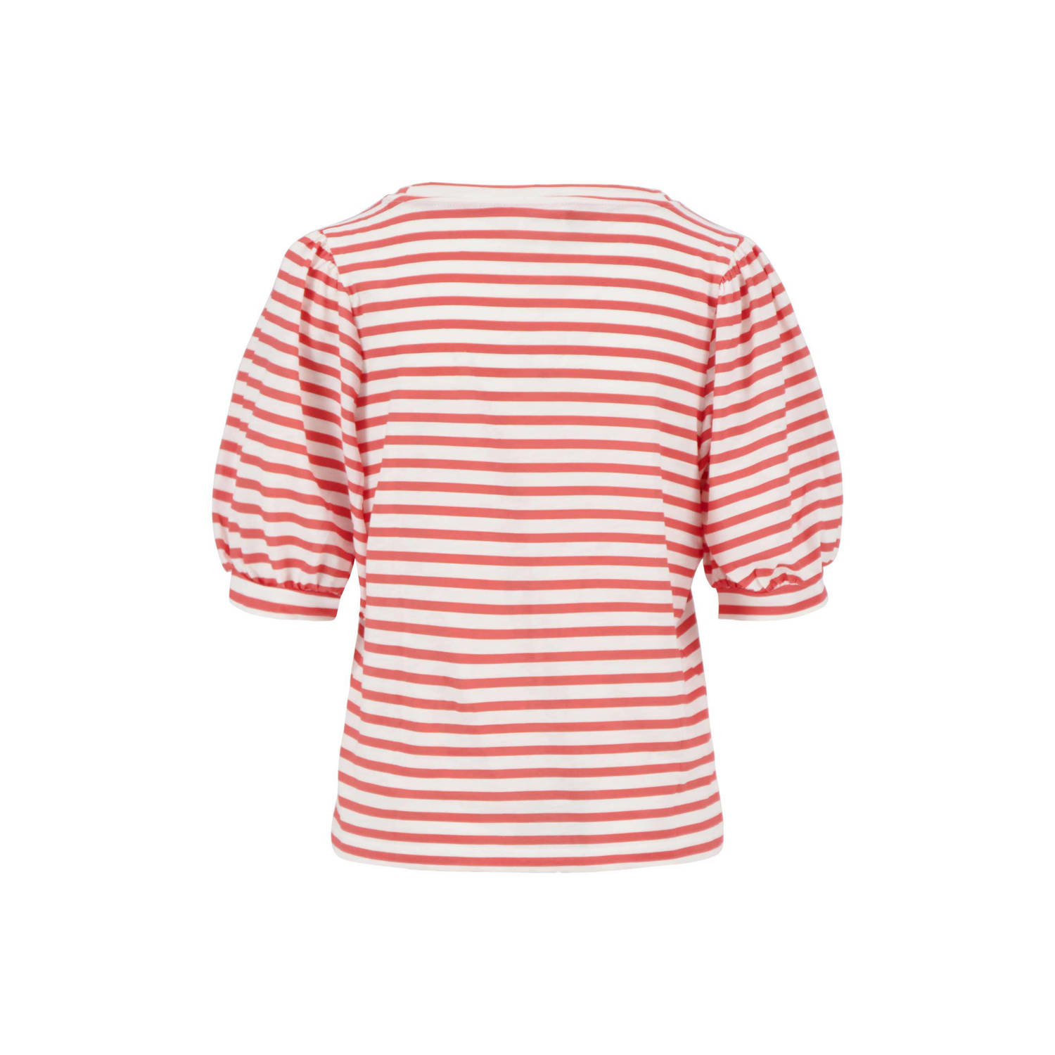 Zusss top rood wit fijn gebreid
