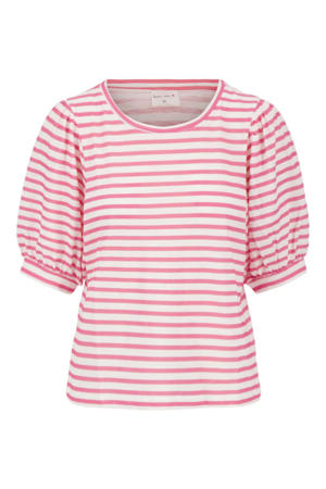top rood/wit fijn gebreid