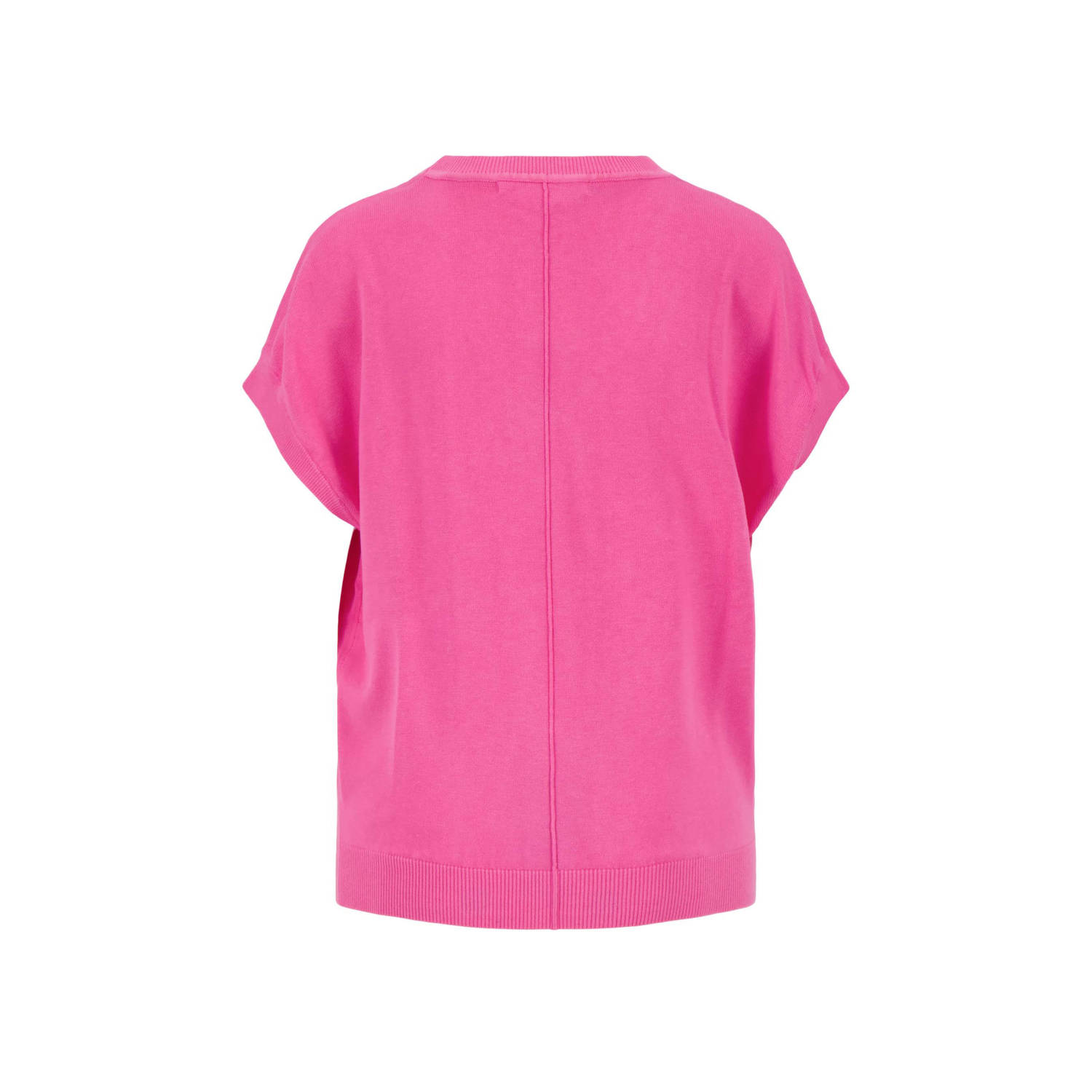 Zusss top roze fijn gebreid