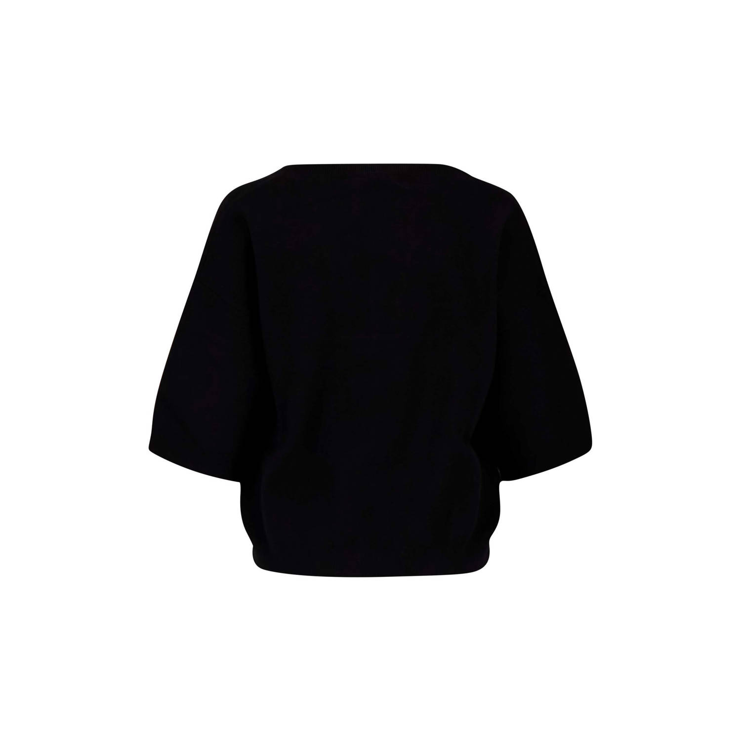Zusss vest zwart fijn gebreid