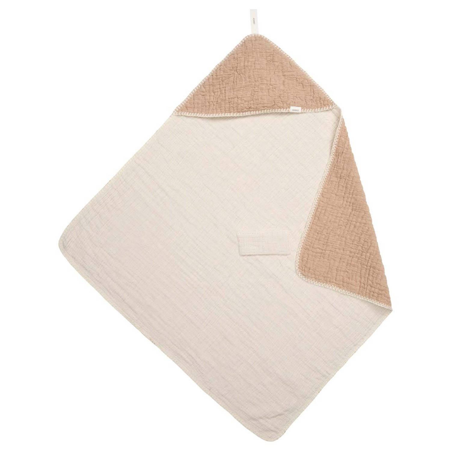 Koeka wikkeldeken Rivoli bruin offwhite