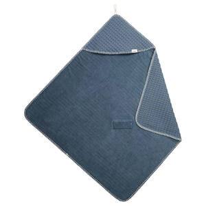 omslagdoek Antwerp wafelstof/stretch badstof bluestone