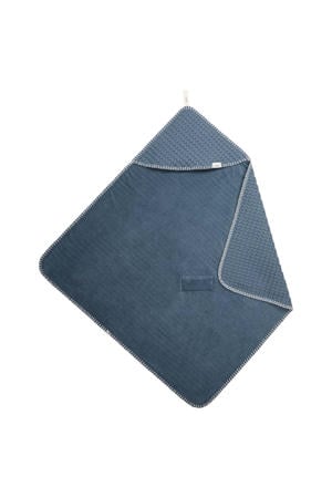 omslagdoek Antwerp wafelstof/stretch badstof bluestone
