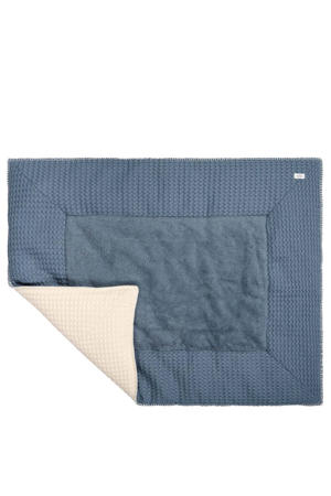 reversible boxkleed Amsterdam wafel bluestone/natural