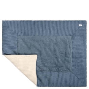 reversible boxkleed Amsterdam wafel bluestone/natural