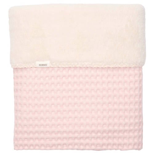 Koeka ledikantdeken Oslo wafel/teddy cotton candy afbeelding