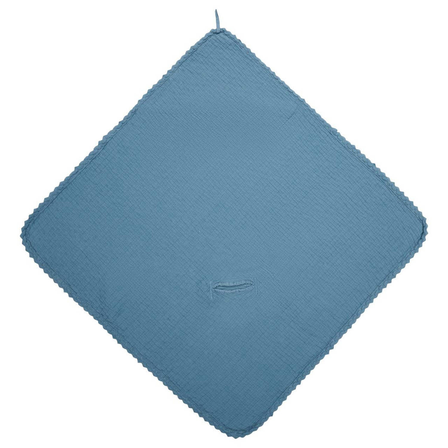 Koeka Elba omslagdoek 100x100 cm blauw