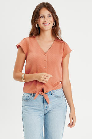 blouse zalm