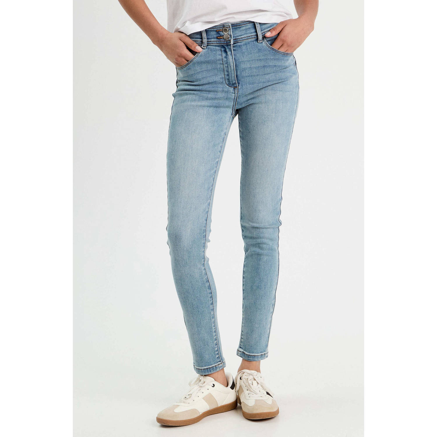Cache skinny jeans dark blue denim
