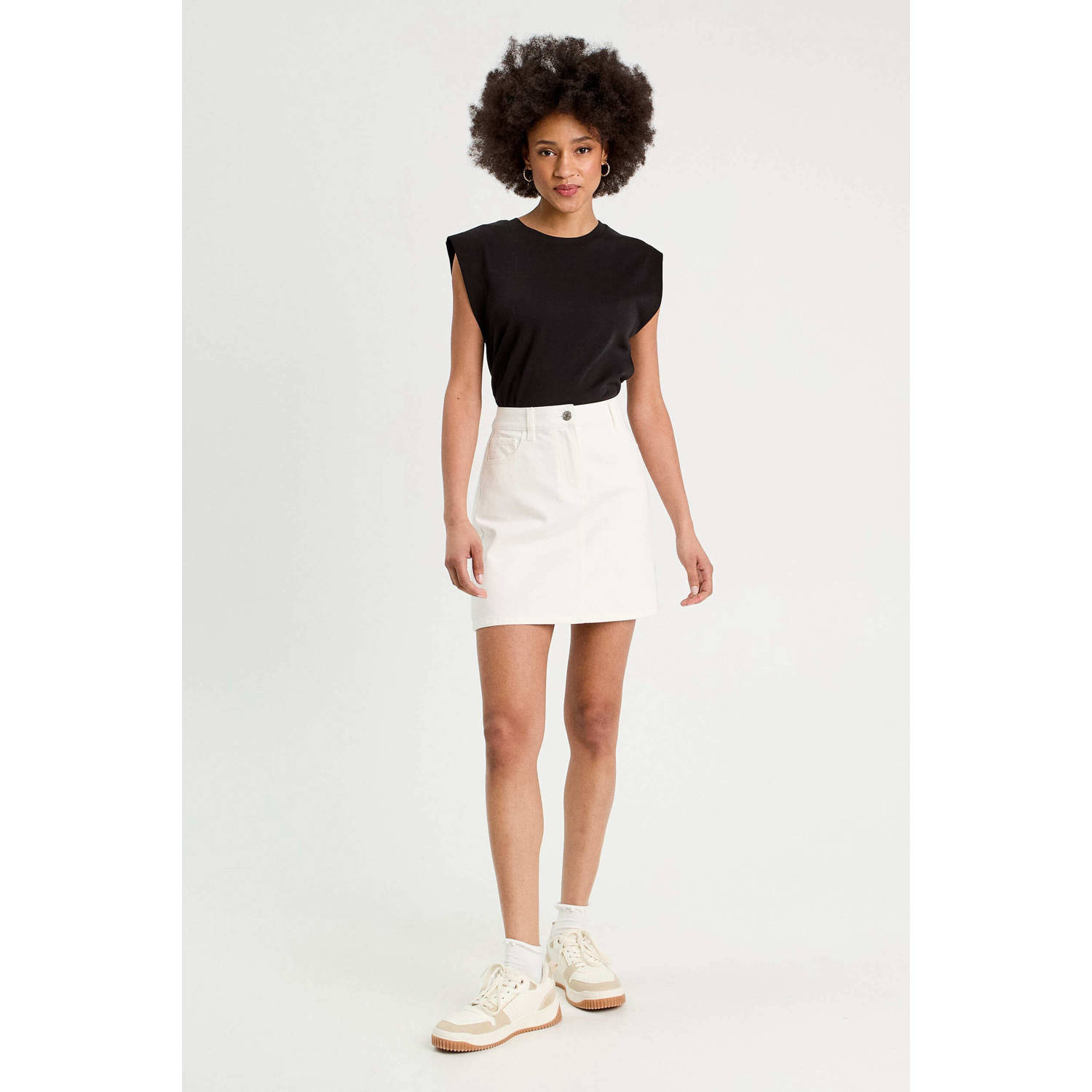 Cache denim spijkerrok wit