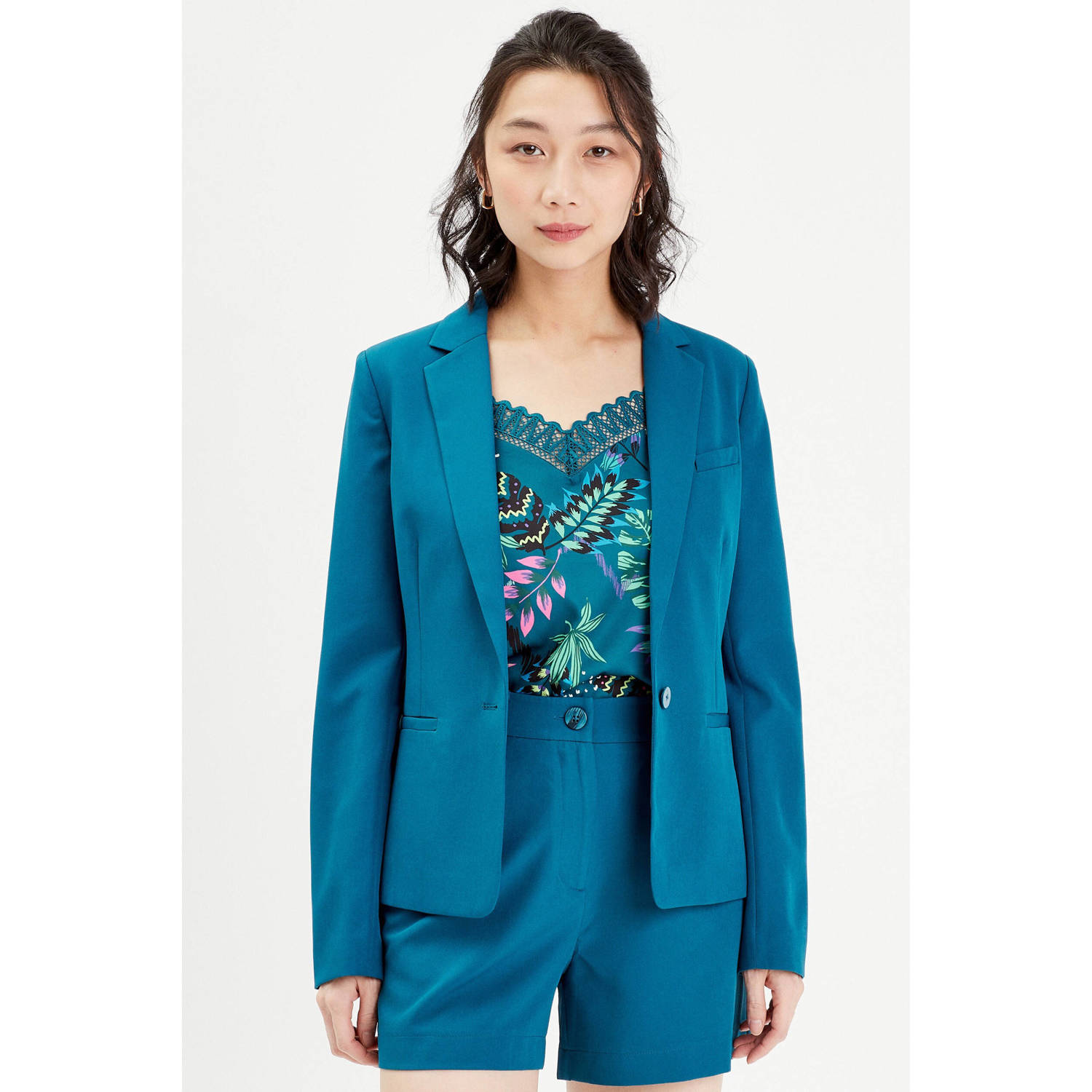 Cache getailleerde blazer blauw