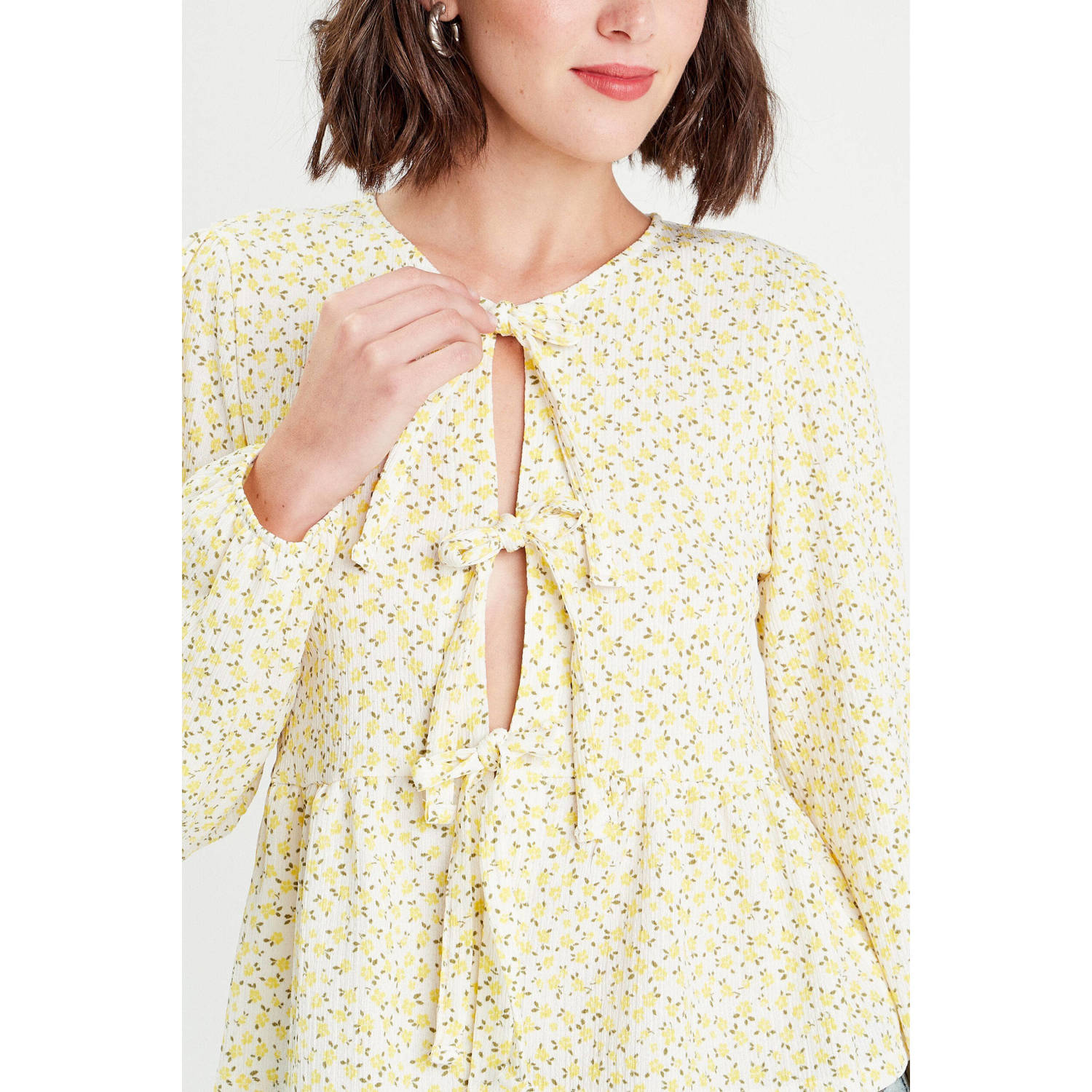 Cache blouse geel