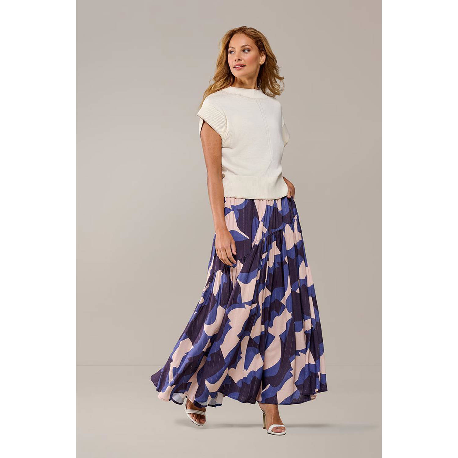Mart Visser maxi rok blauw