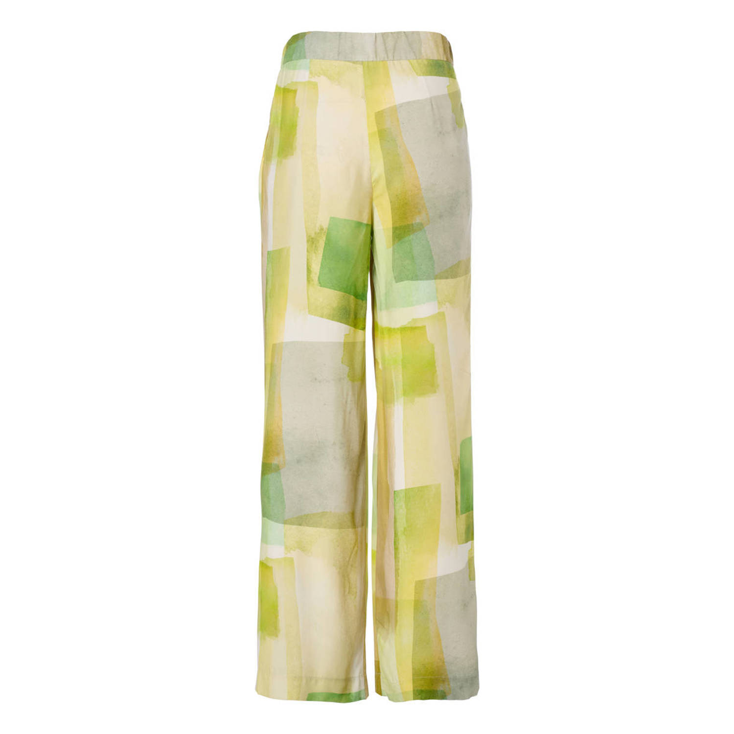 Mart Visser wide leg regular waist palazzo broek groen