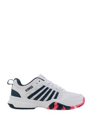 Court Express 2 sportschoenen wit/donkerblauw/oranje