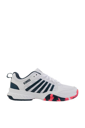 Court Express 2 sportschoenen wit/donkerblauw/oranje
