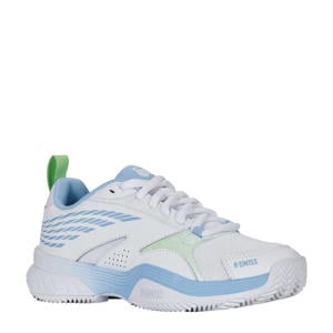 Speedex Clay tennisschoenen wit/lichtblauw/groen